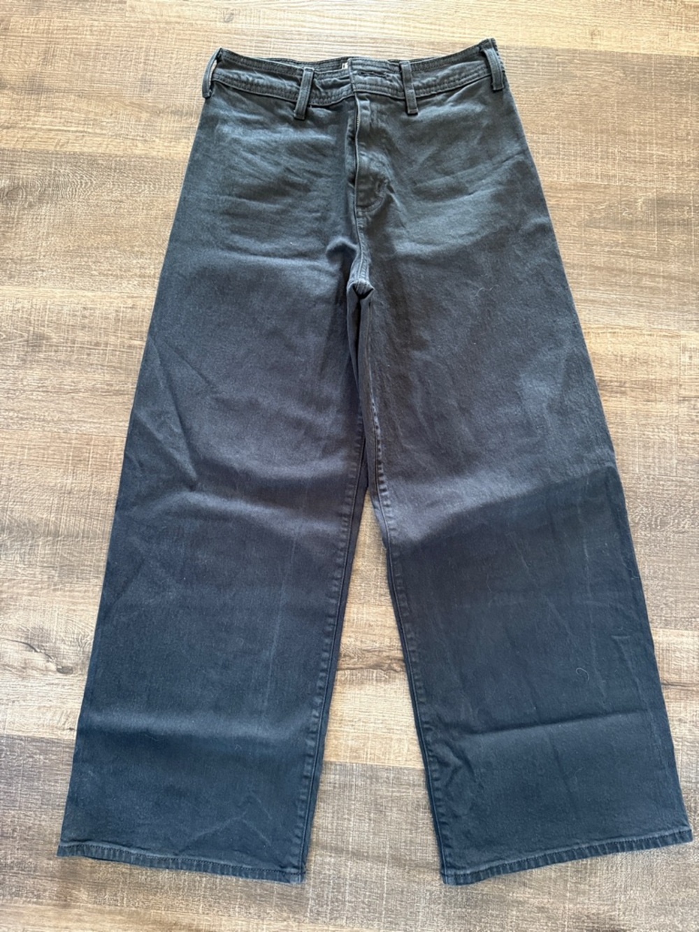 Wide Leg Black Jeans